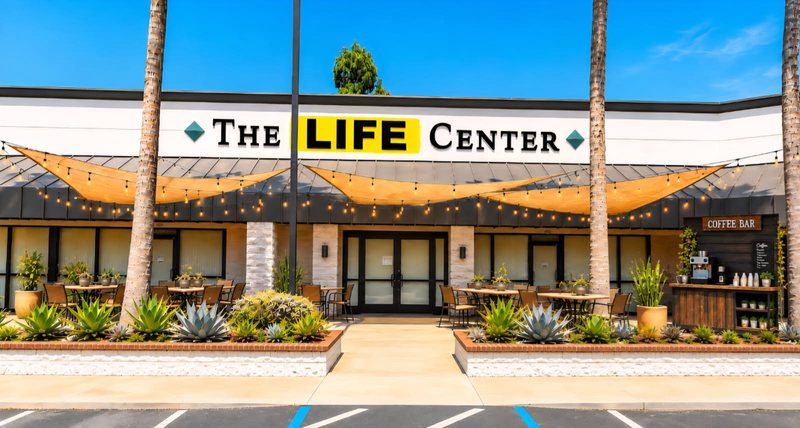 Front of The Life Center